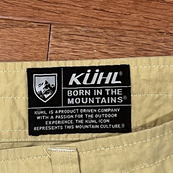 Kuhl Konfidant Air Cargo Pants Men's 40x30 Khaki Vented Knee Hiking Gusseted - Picture 4 of 16